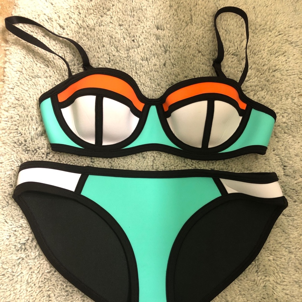 Neoprene swimsuit bikini